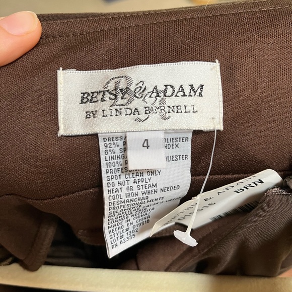 Brown Mini evening dress besty & adams size 4 - Picture 6 of 7